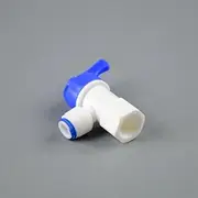 1/4 OD PE Tube to Internal and External Thread Quick ConnectorKitchen Water Filter Attachment RO Filter Reverse Osmosis System(4)