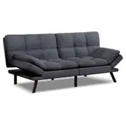 ALFORDSON Sofa Bed Adjustable Fabric Grey