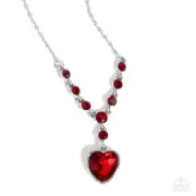 Paparazzi FRESH FONDNESS ~ RED HEART Necklace