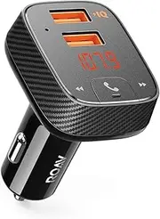 Anker ROAV Smart Charge Car Kit F2 - Bluetooth, USB - Black