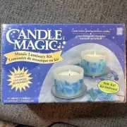 Vintage Candle Magic Mosaic Luminary Kit 2 Candles