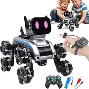 Dog Toy Remote Control | Robot Dog for Children | Child Playing Supplies, Eight-Wheel Remote Control Puppy for Bedroom Yard Outdoor Living Room Girls Boys