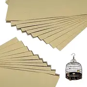 JVHLOV Pack of 30 Gravel Paper for Bird Cage, Bird Cage Gravel Liner, Gravel Paper for Bird Cage, Gravel Sea Made Bird Mat, Improved for Small Parrots, Cockatiels, Parakeets
