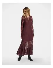 [Decjuba] Melody Lace Midi Dress in Cherry