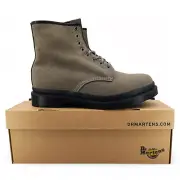 Dr. Martens 1460 Pascal Boot Mens US 12 Nickel Grey Nubuck Leather NEW in Box