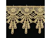 Metallic Venise Lace, 2+1/4 inch silver or gold lace price per yard