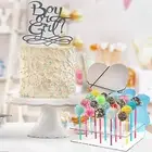 2pcs/set Display Stand Smooth Portable Acrylic Transparent 20 Holes Cake Pop