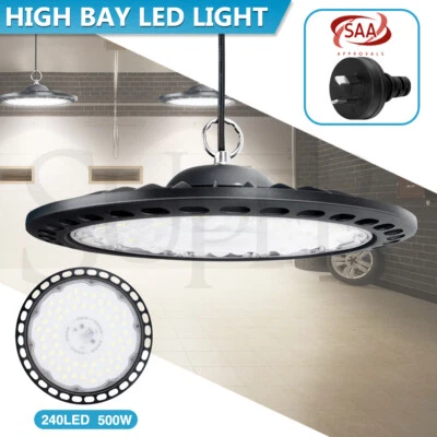 High Low Bay LED Lights 500W UFO Industrial Workshop Warehouse Factory Shed Lamp