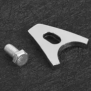 Chrome Steel Distributor Clamp with Screw Chrome Steel Hold Down SBC BBC Distributor Clamp Hold Down Fit for Distributors V8 and V6 Car Replacement Accessories