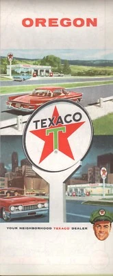 1962 Texaco Road Map: Oregon NOS