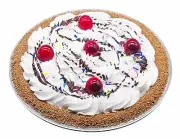 DEZICAKES Fake Pie Artificial Food Sundae Pie