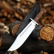Large Hunting Knife Bowie Sharp Fixed Blade Camping Military Outdoor Survive 16"
