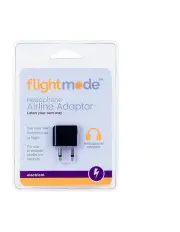 [Flightmode] Headphone Airline Adaptor 3.5mm in Black