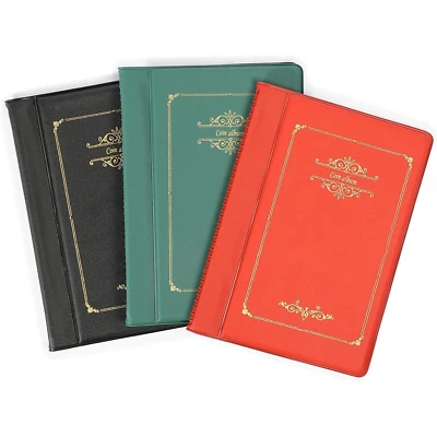 3 Pack 120 Pocket Coins Storage Book Collection Album Folder Money Holder, 4X6"