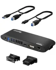 Plugable Universal Docking Station for Windows MacBook Chromebook - Dual HD