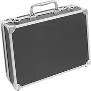 Tofficu Portable Aluminum Alloy Tool Box Briefcase for Document and Equipment Storage with Sponge Lining for Home and Office Use