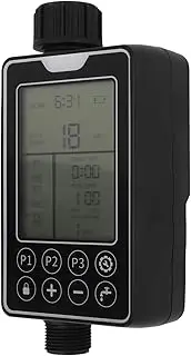 Waterproof Irrigation Timer System for Garden Lawn 1 Outlet Smart Touch Screen Sprinkler Timer Adjust Watering Frequency and Duration As Needed, Made of ABS Material, Easy DIY
