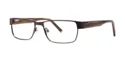 Jhane Barnes Arithmetic Brown Men's Glasses Brown Size 54 - Private Health Rebate - Blue Light Block Available
