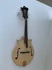 Hand Carved Two Point Mandolin, Solid Spruce Top, Solid Flame Maple Body