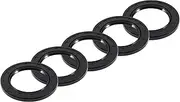 X AUTOHAUX Universal Oil Seal TC Double Lip W Steel Spring Seal Ring Rotary Shaft Seal 40x60x5mm High Pressure NBR Rubber Black 5pcs