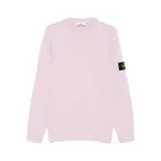 [Stone Island] Stone Island Logo-patch Crew-neck Sweater L PINK