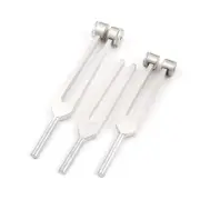 Set Of 3 Pcs Aluminum Sensory Tuning Forks C 128 256 512 for Educational Use
