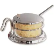 Condiment Jar Stainless Tablecraft Restaurant Quality Jam Sugar Tableware NIB