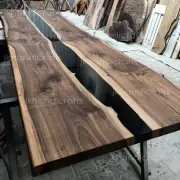New Black Epoxy Resin Dining coffee Console Table Tops Home Decor & Gift