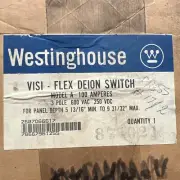 Westinghouse Visi-Flex De-Ion Switch 100 A Model "A” 223P288h03b