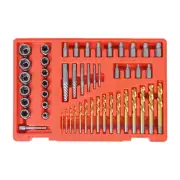 Bolt Extractor Screw & Multi-Spline Screw Extractor Set and Drill Bit Mix Set
