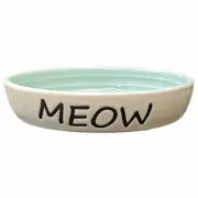 6" Meow Oval Cat Dish 58575