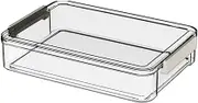 A4 Paper Storage Box Clear Document Organizer Container for Photos Stamps Envelopes Bills