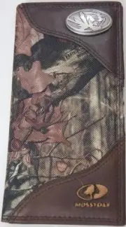 ZEP-PRO Missouri Tigers Leather & Nylon MOSSY OAK Camo WALLET ONLY NO BOX