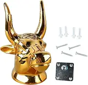 Exquisite Bull Shape Guitar Hanger, Sturdy Metal Wall Mount Holder for Guitars, Basses, and Ukuleles, Space Saving Design with Protection from Impact and Scratches