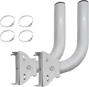 Universal Wireless Bridge Bracket Mount, Pole and Wall-Mounted Mount for Outdoor Point to Point AP Access Point Client Bridge CPE,TV Antenna,WiFi Extender,Weather Station,Router (2 PCS)