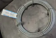 Spartan Tool 1/4" x 25' Open Hook Cable For Plumbing, Drain Cleaning - Flexible