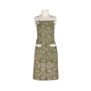 Ladelle Splice Women's Apron Adjustable Neck Slider & Waist Tie - Moss