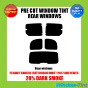 For Renault Kangoo (Hatch boot) 2007+ Pre Cut Window Tint Kit 20% Dark Rear