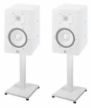 Pair 21” Steel White Stands For Yamaha HS7 Studio Monitors Robust Metal Poles