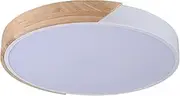 Lexi Lighting Celestia Ceiling Light, Diameter 40cm, 24W LED, 3-Color Temperature Adjustable, Round Flush Mount Splicing Wooden, Modern Ceiling Lighting Fixture for Indoor, Large Size/White