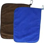 iplusmile Outdoor Carabiner Towel Set Absorbent Fishing Towels Clip for Hiking Camping and Fishing Random Color