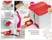 [Tupperware] Smart Rice Dispenser (10 Kg) with Multi Freebies