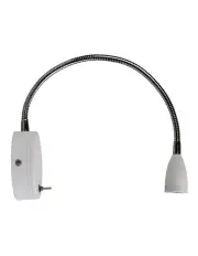 [Oriel Lighting] Flexi 3w Led Switched Flexible Wall Light White
