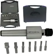 MachEl MT-3 Shank Rotary Broach with ER16 Adaptor & 7 Square Broaches