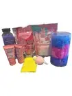 New 8pc Bundle Bath & Body Products Bath Salts Fizzers Bomb Loofahs Soap & Glory