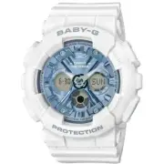 Casio Baby-G Matte White/Blue Analogue/Digital Watch BA130-7A2 BA-130-7A2