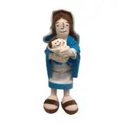 Jesus Virgin Mary Plush Toy Christ Religious Plushie Figure Kids Educational Doll