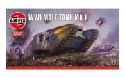 AIRFIX 1:76 Scale WWI BRITISH MALE TANK MODEL KIT - A01315V