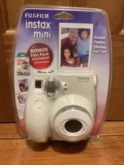 Fujifilm Instax Mini 7S Instant Camera 10-Pack Film White Instant Photos Fun NIP