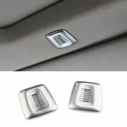 Car Inner Microphone Cover Trim 2PCS For BMW 3 4 Series GT 2013-2019 ABS Silver (for: BMW)